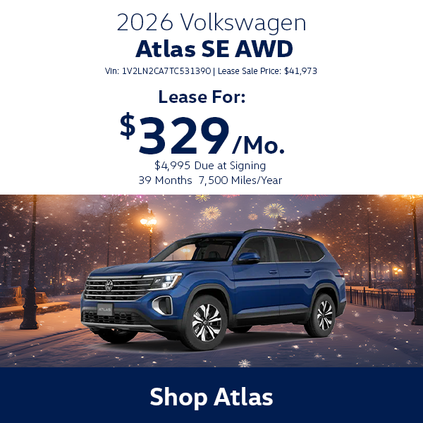 VW Atlas Special Offer Hanover, MA