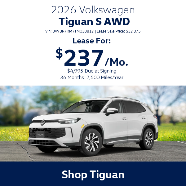 VW Tiguan Special Offer Hanover, MA